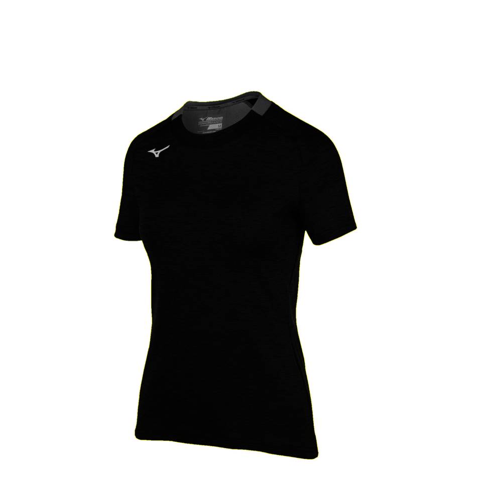 Camisetas Mizuno Alpha Short Sleeve Mujer Negras Comprar DYFQ-37561